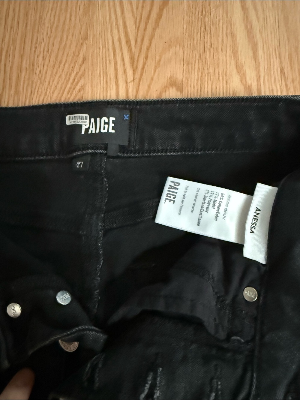 Paige Anessa High Rise Wide Leg Crop Jeans - Picture 9 of 9